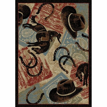 SLEEP EZ 2 x 4 ft. American Destination Ladera Ranch Area Rug Multi Color SL3088135